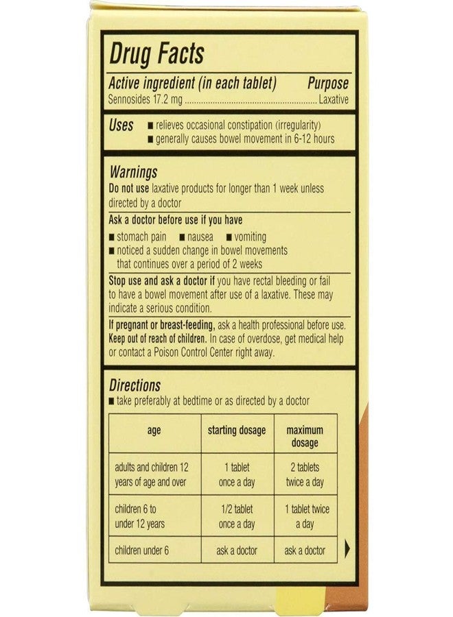 Senokot Natural Vegetable Laxative Ingredient, Extra Strength Tablets, 12 Tablets (Pack of 5) - Image 2